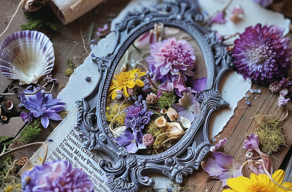 Craft Your World: The Floral Mirror Wreath Gathering at Art Heads Emporium