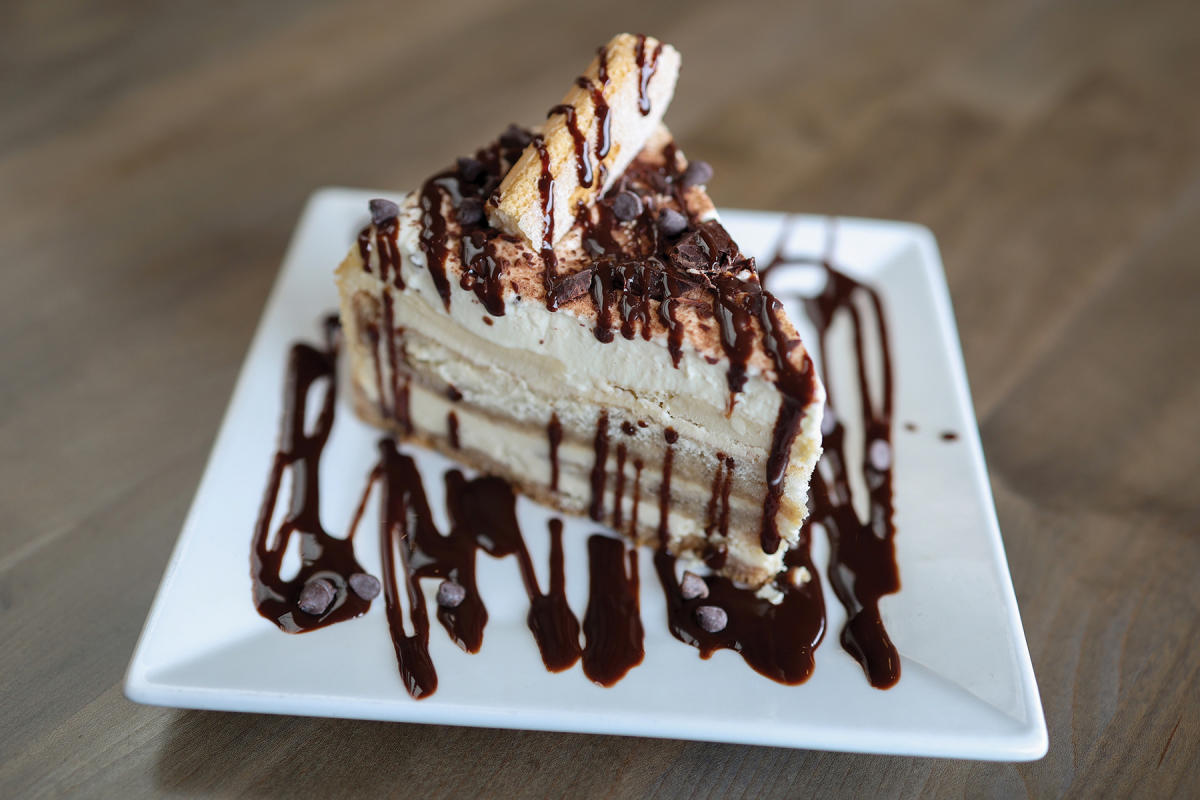 Sorellina’s Italian by Victoria’s Tiramisu Cheesecake, a creative culinary union.